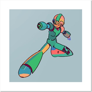 Mega Man Original Art Tee Posters and Art